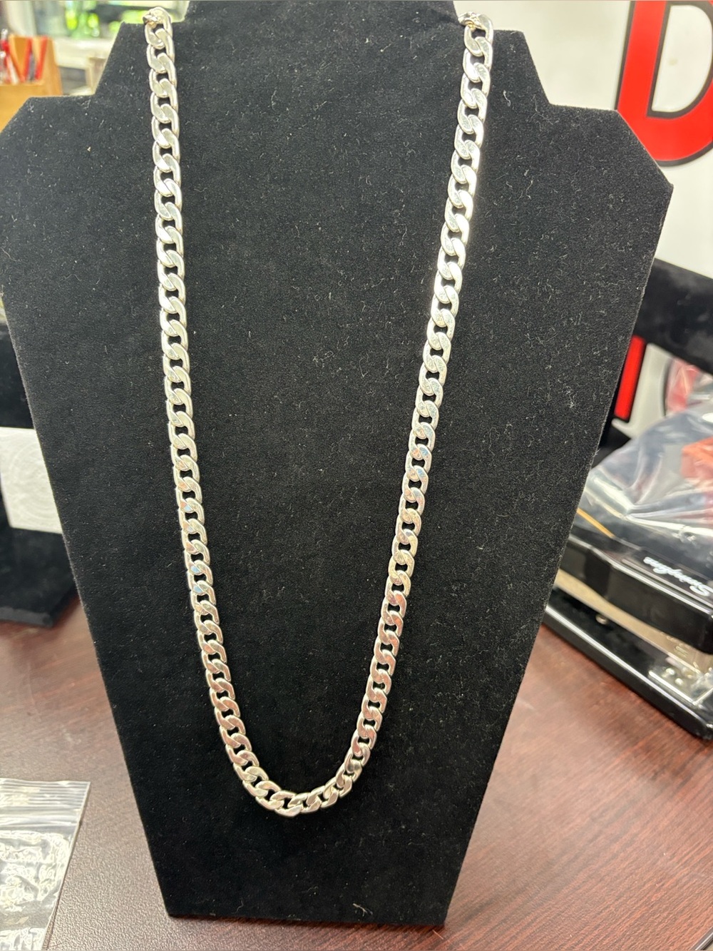 925 Men's Sterling Silver Cuban Link Chain Necklace -30” 2.5 Troy Oz